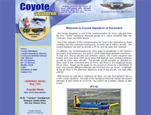 Tablet Screenshot of coyotesquadron.org